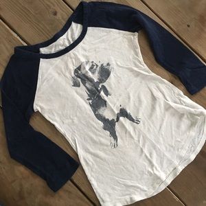 Dog graphic Baseball Tee 🐶